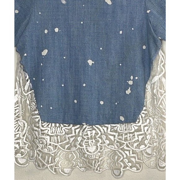 SEA NEW YORK EMBROIDERED SHORT SLEEVE TOP SIZE 0 - Picture 3 of 8